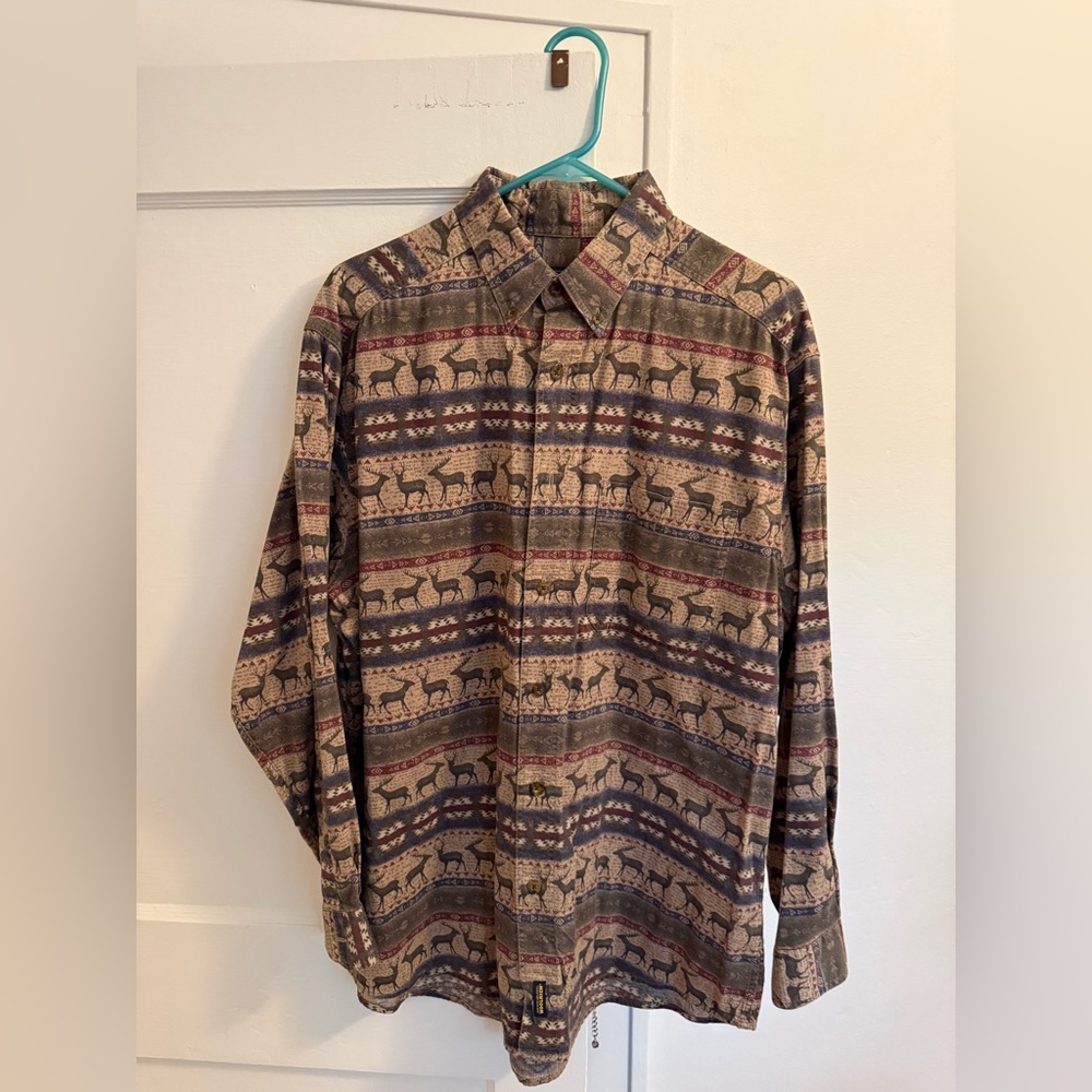 Woolrich Men’s Vintage Deer Shirt - Large